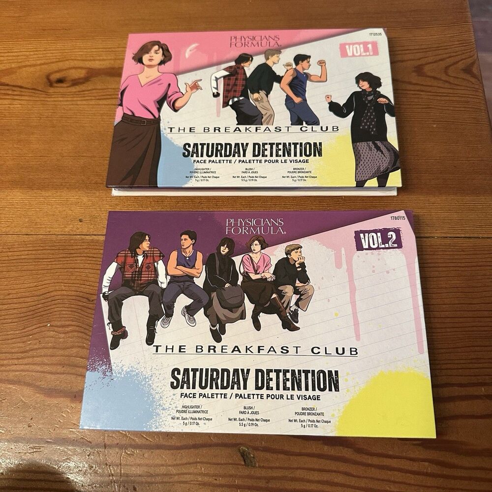 Physicians Formula X Breakfast Club Saturday Detention Face MakeUp Palette Lot 2